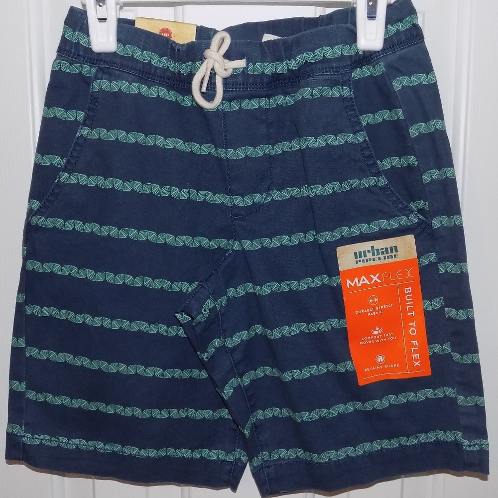 URBAN PIPELINE Flat Front SHORTS - BLUE - BOYS 6/8